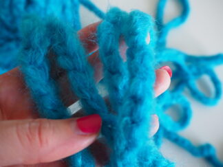Mohair Thick Rope Cord String Fetiche Blue 27 metres